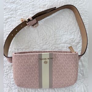 Michael Kors Blush Pink Belt Bag